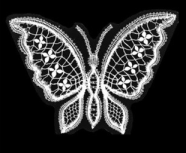 Fjäril med mandlar liten